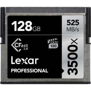 Lexar 128GB 3500X Professional CFast 2.0 Card - 525MB/s