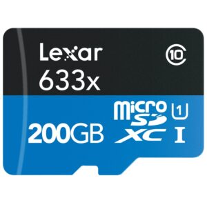 Lexar 200GB High Performance Micro SDXC UHS-I U1 Karte 633x - 95MB/s