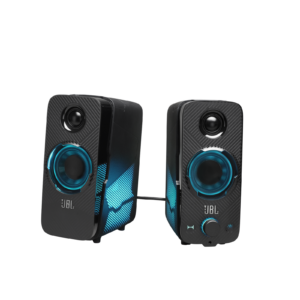 JBL Quantum DUO | Gaming-Surround-Sound-Lautsprecher - RGB-Beleuchtungssteuerung - Kompatibel Mit Playstation USB-Audio - Bluetooth-Konnektivität Gaming Speaker