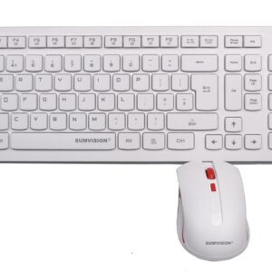 Sumvision Paradox IV Wireless Keyboard and Mouse Set - White