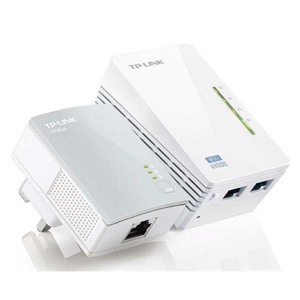 TP-Link AV600 TL-WPA4220 300Mbps Wi-Fi Powerline Extender Starter Kit (White) - V1.2