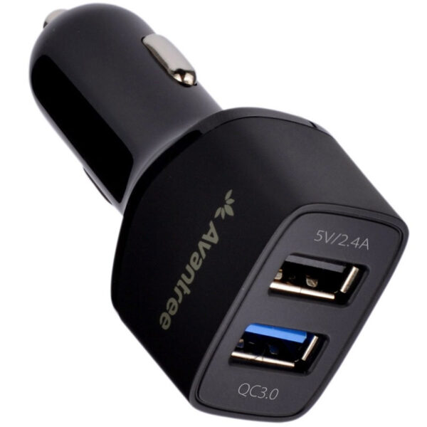 Avantree 5.4A Dual USB Schnellladegerät - Schwarz