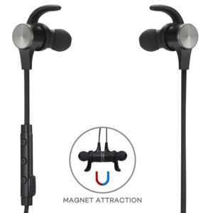 TaoTronics Wireless Magnetic Earbuds + Mic - Black