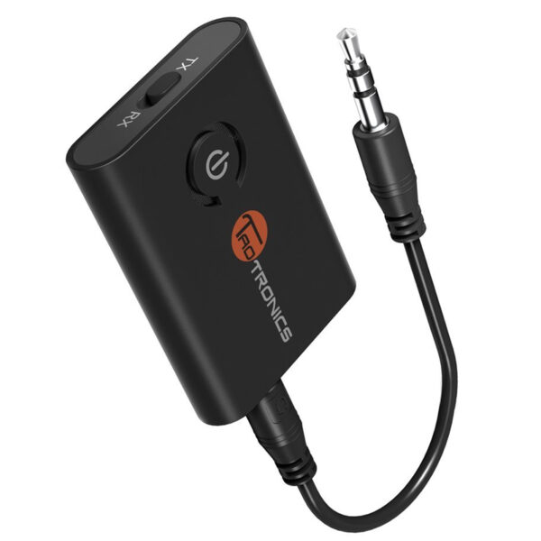 TaoTronics 2-in-1 Bluetooth Transmitter + Receiver 3.5mm Adapter - Black