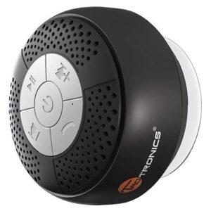 TaoTronics Water Resistant Portable Wireless Shower Speaker with Microphone - Black