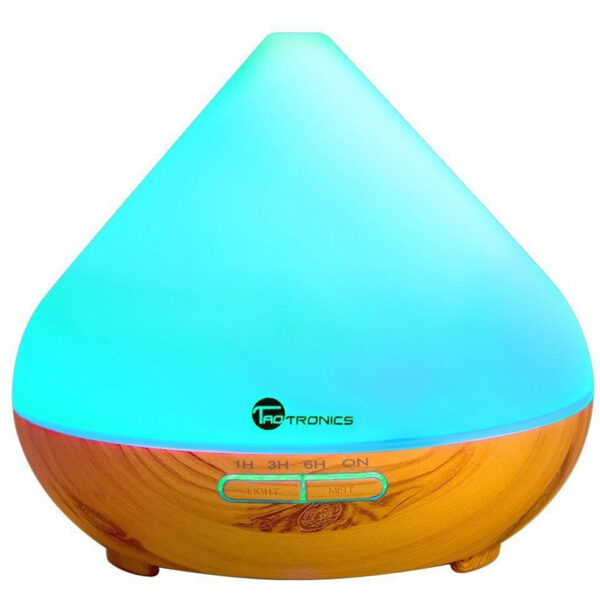 Taotronics 300ml Wood Grain Zen Style Aroma Diffuser - Blue