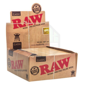 Raw King Size Slim Classic Papers - Box of 50