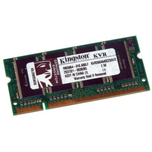 Kingston 512MB DDR Arbeitsspeicher (266MHz) (SO DIMM) Notebook