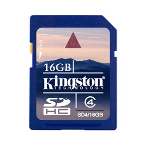 Kingston 16GB SDHC Speicherkarte - Class 4