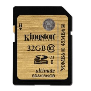 Kingston 32GB Ultimate SD Karte (SDHC) Class 10 UHS-I 90MB/s