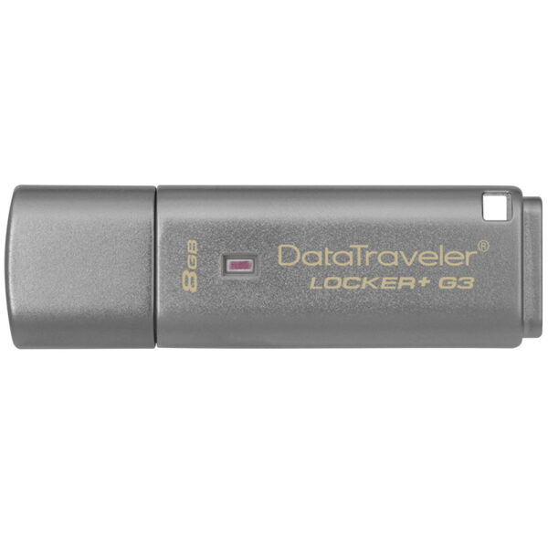 Kingston 8GB DataTraveler Locker+ G3 3.0 USB Stick - 80MB/s - Cloud Back-Up