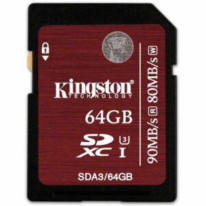 Kingston 64GB SDXC Karte UHS-I U3 HD Video 4k - 90MB/s