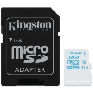 Kingston 32GB Micro SD (SDHC) Karte für Action Kamera UHS-I U3 mit Adapter - 90MB/s