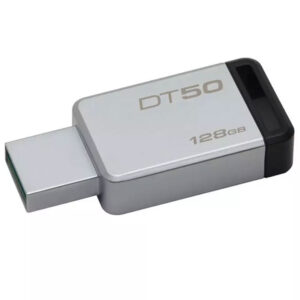Kingston 128GB DataTraveler DT50 3.0 USB Stick - Metall/Schwarz
