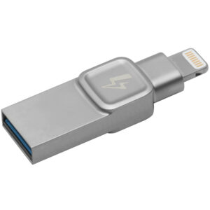 Kingston DataTraveler Bolt Duo 32GB USB 3.1/Lightning 3.0 Flash Drive for iPhones/iPads - Silver