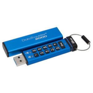 Kingston 8GB DataTraveler 2000 Encrypted Keypad USB 3.1 Flash Drive  - 120MB/s
