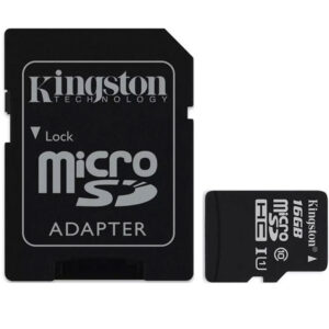 Kingston 16GB Canvas Select micro SD Karte (SDHC) + SD Adapter - 80MB/s
