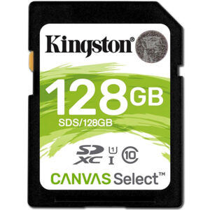 Kingston 128GB Canvas Select SD Karte (SDXC) - 80MB/s