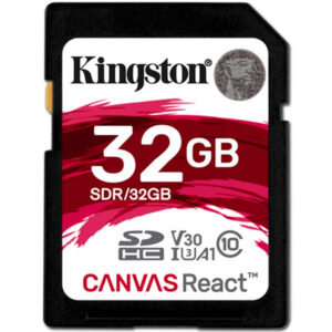 Kingston 32GB Canvas React SD Karte (SDHC) - 100MB/s