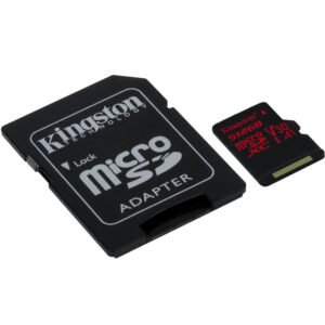 Kingston 512GB Canvas React Micro SD Card (SDXC) UHS-I U3 V30 + Adapter - 100MB/s
