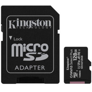Kingston 128GB Canvas Select Plus micro SD-Karte (SDXC) + SD-Adapter - 100MB/s
