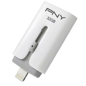 PNY 32GB Duo-Link USB Stick - Weiß/Grau