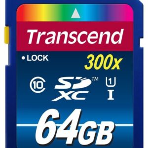 Transcend 64GB Premium SDXC Karte 300x Class 10 UHS-I 45MB/s