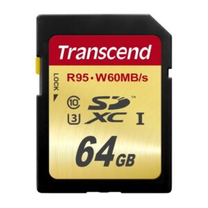 Transcend 64GB U3 UHS-1 SDXC Karte - 95MB/s