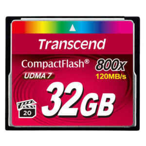Transcend 32GB Premium 800x Compact Flash Karte - 120MB/s