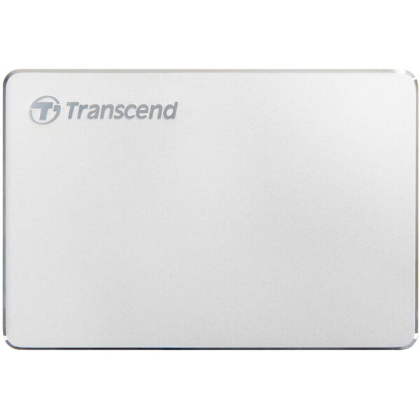 Transcend 2TB StoreJet USB-C Portable Hard Drive (25C3S) - Silver