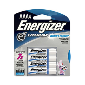 Energizer AAA Lithium Batteries - 4 Pack