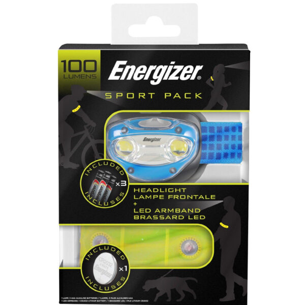 Energizer Sport Gift Pack - Headlight and LED Armband