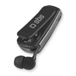 SBS Wireless Bluetooth Headset with Clip - Black
