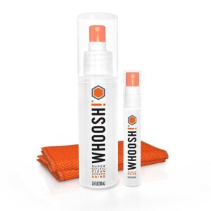 Whoosh 100ml + 8ml Shine Natural Screen Cleaner with Microfibre Cloth