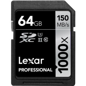 Lexar 64GB Lexar Professional 1000x SD (SDXC) Karte UHS-II U3 - 150MB/s