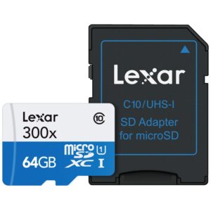 Lexar 64GB High Performance Micro SDXC UHS-I Karte 300x - 45MB/s