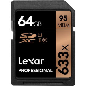 Lexar Professional 64GB Class 10 UHS-I U1 633X 95MB/s High Speed SDXC Speicherkarte