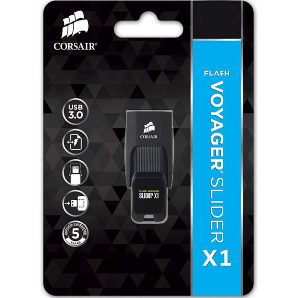 Corsair 256GB Flash Voyager Slider X1 3.0 USB Stick (Überholt)