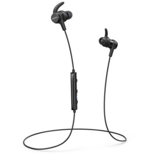 Anker SoundBuds Flow Wireless Bluetooth Headphones with Mic - Black