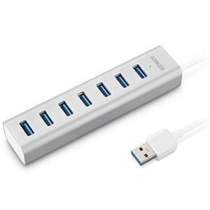 Anker 7 Port Aluminium USB Hub - Silber