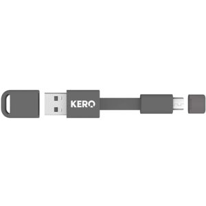 Kero Nomad Micro USB to USB Key Ring Cable - Grey