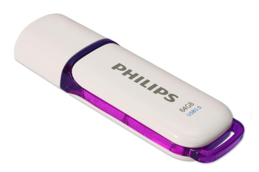 Philips 64GB Snow Edition 3.0 USB Stick - Weiß/Lila