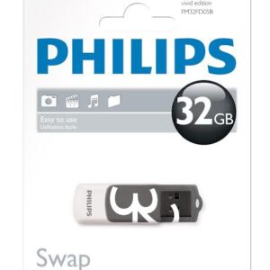 Philips 32GB Vivid Edition 2.0 USB Stick - Weiß/Grau