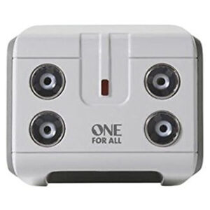 One For All 4 Way TV Signal Booster/Splitter
