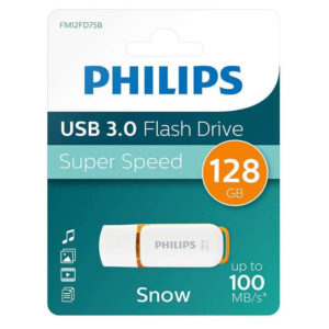Philips 128GB Snow USB 3.0 Flash Drive 100MB/s - Orange