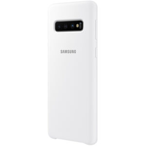 Samsung Galaxy S10 Silicone Cover Case - White