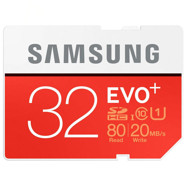 Samsung 32GB EVO Plus SD Card (SDHC) UHS-I - 80MB/s - FFP