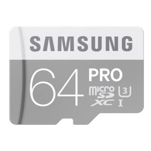 Samsung 64GB PRO Flash Micro SD Card (SDXC) - 90MBs