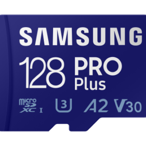 Samsung 128GB Pro Plus microSD card (SDXC) + SD Adapter - 160MB/s