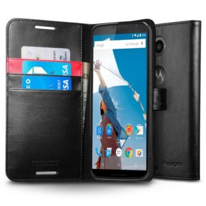 Spigen Nexus 6 Case Wallet S - Black